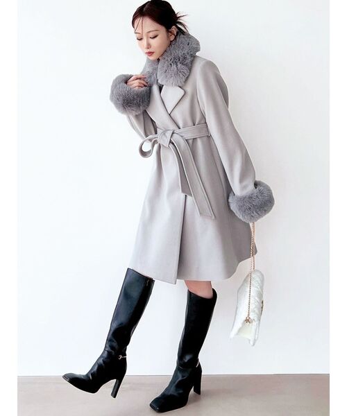 はんぺん様ご購入品☆RESEXXY リゼクシー レディーファーコート グレー M セール】レディファーコート（その他アウター）｜RESEXXY（リゼクシー