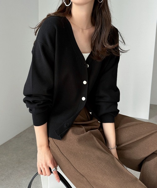 おまとめ レリアン 金ボタン ケーブル Vネックカーディガン セオリー ニット Vネックニットカーディガン|レリアン | レリアン公式オンラインストア