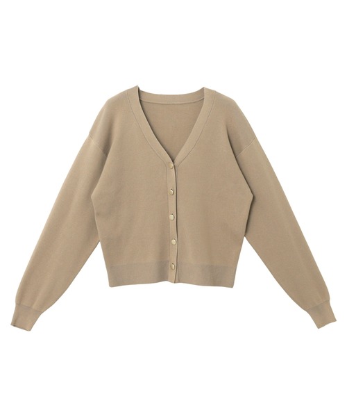 金ボタンVネックニットカーディガン（カーディガン/ボレロ