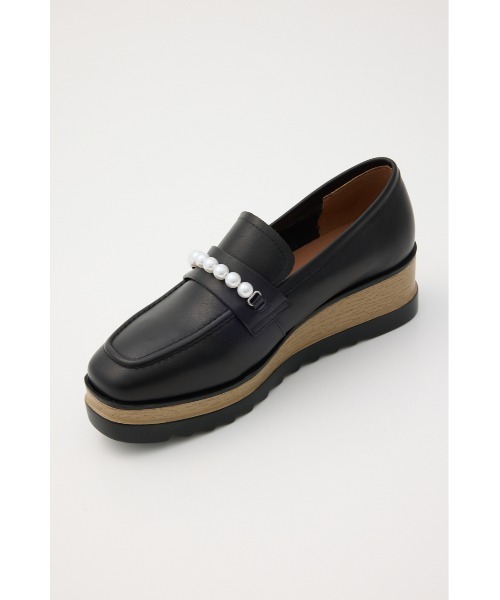 STACCATO（スタッカート）の「パールチェーンプラットフォーム（ローファー・レディース・ブラック/ホワイト・22.5cm/23cm/23.5cm/24cm/24.5cm）」の8枚目の写真