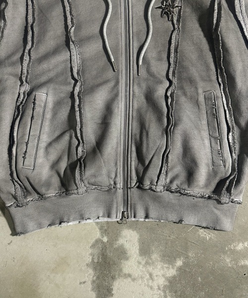 A'GEM/9 × .kom 『A'GEM/9/エージェムナイン』 吹付加工パーカー