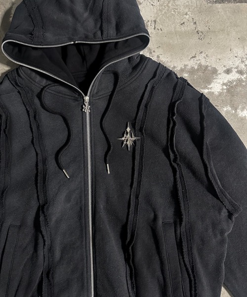 A'GEM/9 × .kom 『A'GEM/9/エージェムナイン』 吹付加工パーカー