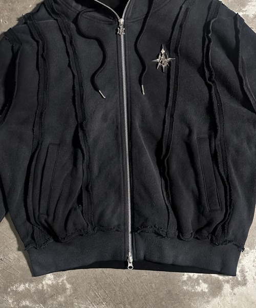 A'GEM/9 × .kom 『A'GEM/9/エージェムナイン』 吹付加工パーカー