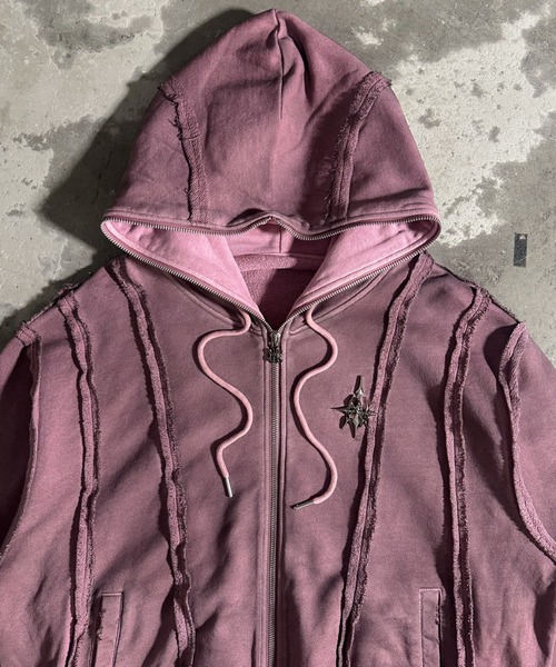 A'GEM/9 × .kom 『A'GEM/9/エージェムナイン』 吹付加工パーカー