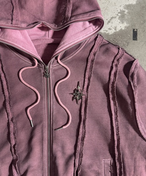 A'GEM/9 × .kom 『A'GEM/9/エージェムナイン』 吹付加工パーカー