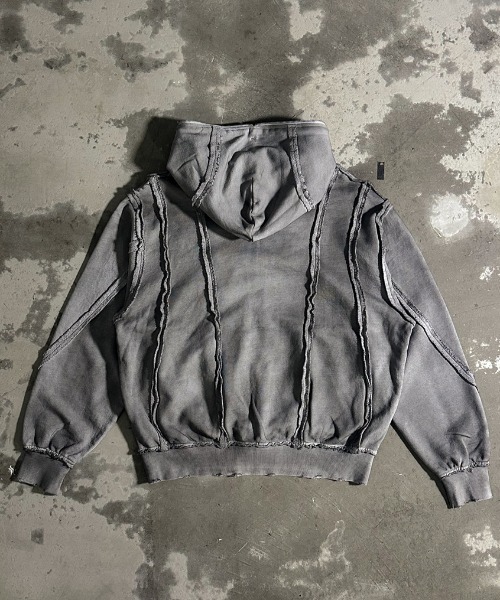 A'GEM/9 × .kom 『A'GEM/9/エージェムナイン』 吹付加工パーカー