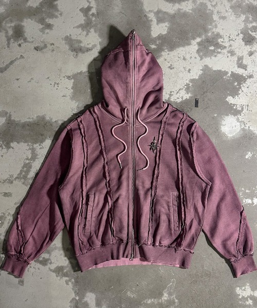 A'GEM/9 × .kom 『A'GEM/9/エージェムナイン』 吹付加工パーカー A'GEM