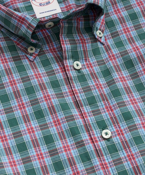 BROOKS BROTHERS(ブルックスブラザーズ)の「コットンポプリン シーズナルパターン フライデーシャツ(シャツ/ブラウス・メンズ・ストライプ/ネイビー/ブルー系その他/ピンク/ブルー/グレイッシュブルー/ホワイト/レッド/グリーン・LARGE/MEDIUM/SMALL/X-LARGE/X-SMALL)」の12枚目の写真