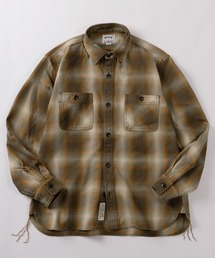 HOUSTON（ヒューストン）の「【86】【HOUSTON/ヒューストン】ヘビーオンス オンブレチェック ビエラシャツ／フランネルシャツ／アメカジ（シャツ/ブラウス）」