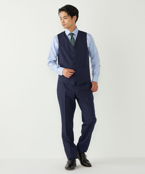 SHIPS Colors（シップス カラーズ）の「SHIPS Colors:〈洗濯機可能〉T/W スーツ スラックス(セットアップ対応可能)（その他パンツ・メンズ・ブラック/ネイビー/ブルー・44/46/48/50）」の9枚目の写真