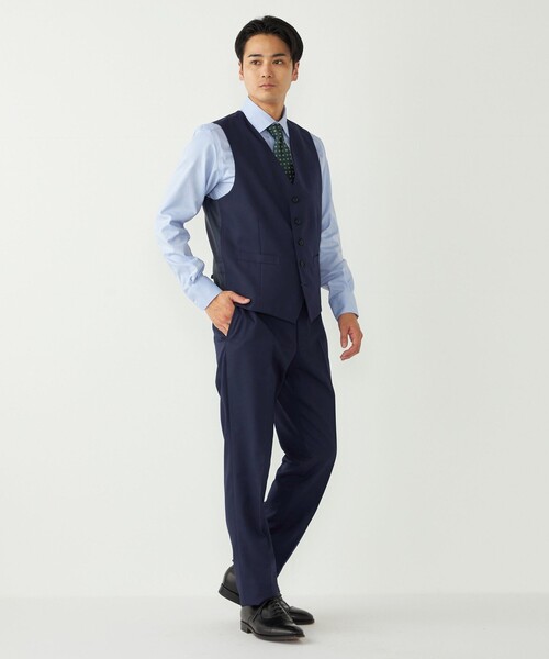 SHIPS Colors（シップス カラーズ）の「SHIPS Colors:〈洗濯機可能〉T/W スーツ スラックス(セットアップ対応可能)（その他パンツ・メンズ・ブラック/ネイビー/ブルー・44/46/48/50）」の8枚目の写真
