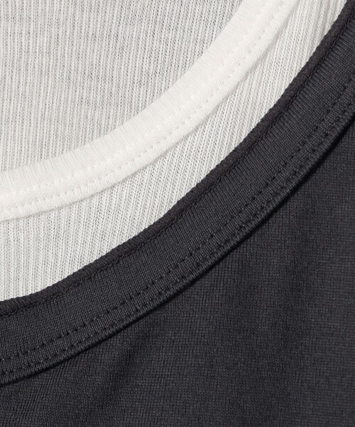 セール】レイヤード ライク ヘンリーネック プルオーバー（Tシャツ