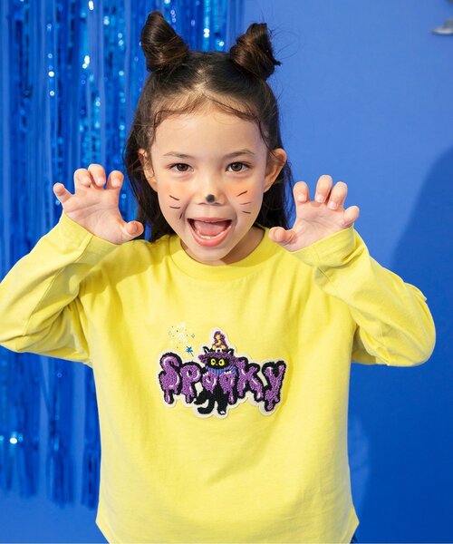 セール】【リンク/ジュニア対応】モチーフワッペン長袖Tシャツ（T