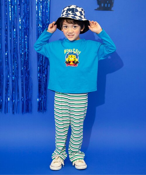 BREEZE（ブリーズ）の「【リンク/ジュニア対応】モチーフワッペン長袖Tシャツ（Tシャツ/カットソー・キッズ・イエロー/レインボー/ブルー/ブラック・80/90/100/130/140/110/120）」の7枚目の写真