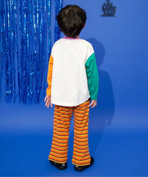 BREEZE（ブリーズ）の「【リンク/ジュニア対応】モチーフワッペン長袖Tシャツ（Tシャツ/カットソー・キッズ・イエロー/レインボー/ブルー/ブラック・80/90/100/130/140/110/120）」の10枚目の写真