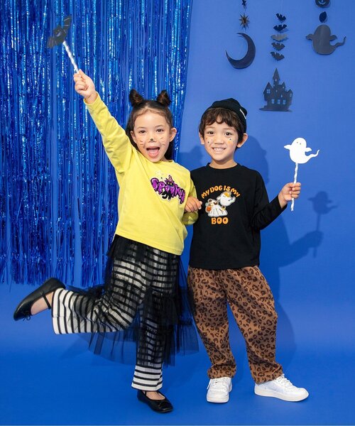 BREEZE（ブリーズ）の「【リンク/ジュニア対応】モチーフワッペン長袖Tシャツ（Tシャツ/カットソー・キッズ・イエロー/レインボー/ブルー/ブラック・80/90/100/130/140/110/120）」の13枚目の写真