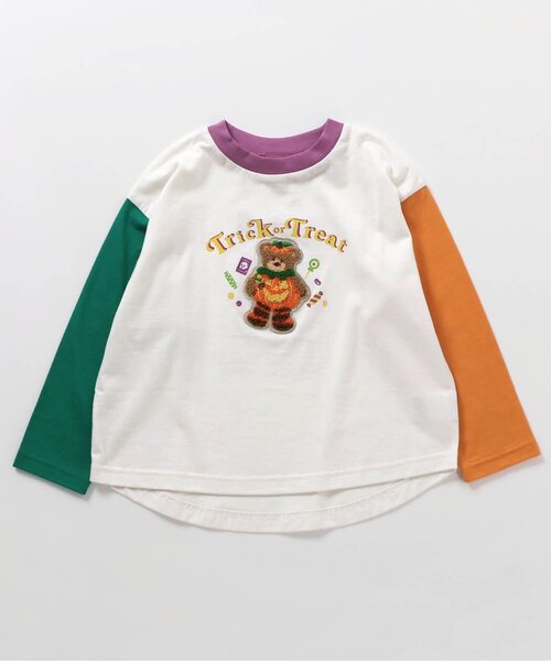 BREEZE（ブリーズ）の「【リンク/ジュニア対応】モチーフワッペン長袖Tシャツ（Tシャツ/カットソー・キッズ・イエロー/レインボー/ブルー/ブラック・80/90/100/130/140/110/120）」の18枚目の写真