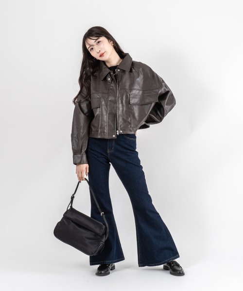 ADD CULUMN(アドカラム)の「【ADD CULUMN/アドカラム】ナイロン×ヴィーガンレザー ショルダーバッグ ROLLA M FABRIC(ショルダーバッグ・レディース・ブラック・FREE)」の18枚目の写真