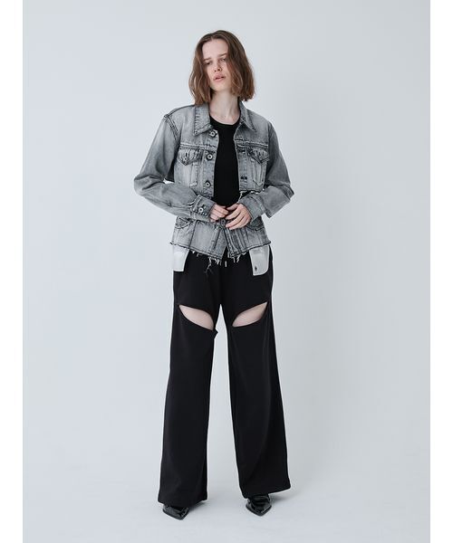 SORIN(ソリン )の「Crafted Cropped Denim Jacket/クラフトクロップドデニムジャケット(デニムジャケット・レディース・ブラック/インディゴブルー・38)」の3枚目の写真
