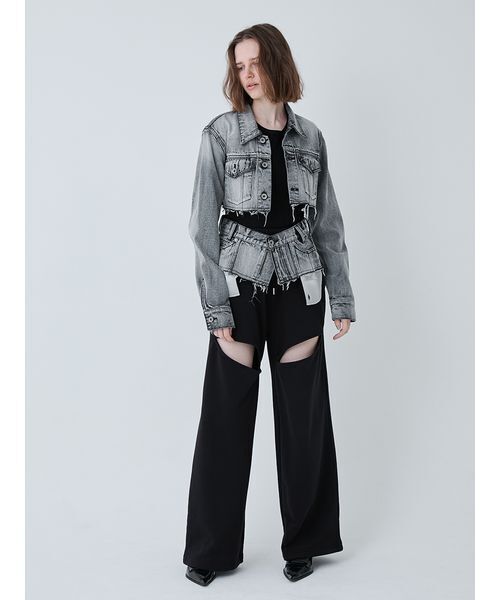 SORIN(ソリン )の「Crafted Cropped Denim Jacket/クラフトクロップドデニムジャケット(デニムジャケット・レディース・ブラック/インディゴブルー・38)」の7枚目の写真