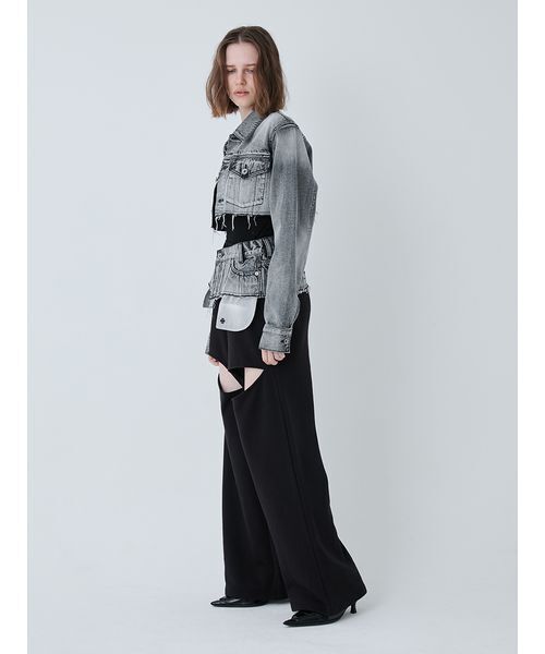 SORIN(ソリン )の「Crafted Cropped Denim Jacket/クラフトクロップドデニムジャケット(デニムジャケット・レディース・ブラック/インディゴブルー・38)」の5枚目の写真