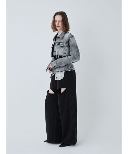 SORIN(ソリン )の「Crafted Cropped Denim Jacket/クラフトクロップドデニムジャケット(デニムジャケット・レディース・ブラック/インディゴブルー・38)」の9枚目の写真