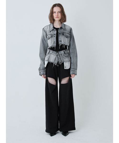 SORIN(ソリン )の「Crafted Cropped Denim Jacket/クラフトクロップドデニムジャケット(デニムジャケット・レディース・ブラック/インディゴブルー・38)」の8枚目の写真