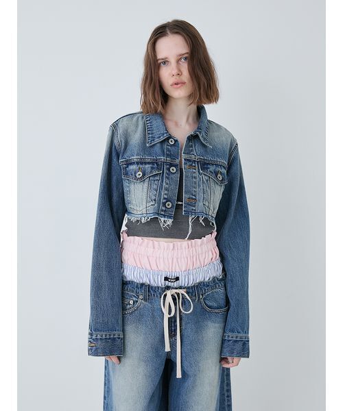 SORIN(ソリン )の「Crafted Cropped Denim Jacket/クラフトクロップドデニムジャケット(デニムジャケット・レディース・ブラック/インディゴブルー・38)」の20枚目の写真