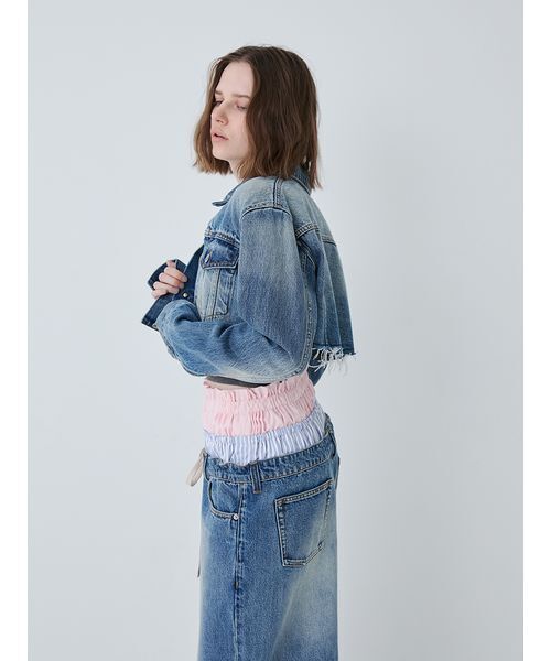 SORIN(ソリン )の「Crafted Cropped Denim Jacket/クラフトクロップドデニムジャケット(デニムジャケット・レディース・ブラック/インディゴブルー・38)」の19枚目の写真