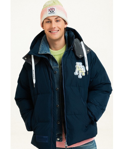 AAPE BY A BATHING APE(エーエイプバイアベイシングエイプ)の「AAPE DOWN JACKET(ダウンジャケット/コート・メンズ・ネイビー/アイボリー・LARGE/MEDIUM/SMALL/X-LARGE)」の13枚目の写真