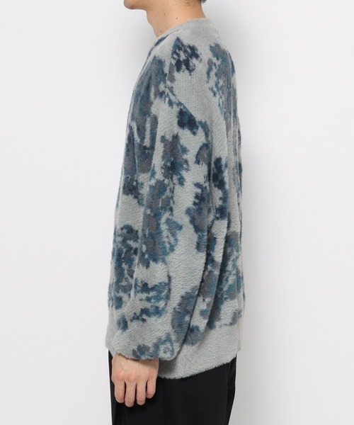 HARE（ハレ）の「シャギーニットガラプルオーバー(HARE)（ニット/セーター・メンズ・ホワイト/ブラック/グレー/ライム・SMALL/MEDIUM）」の13枚目の写真