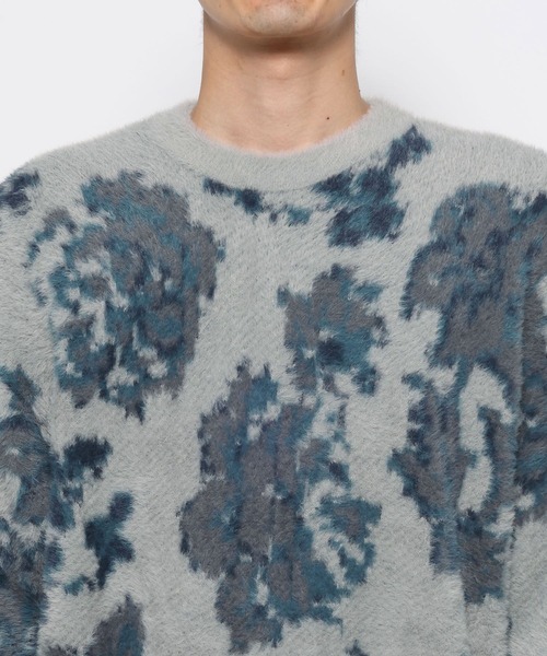 HARE（ハレ）の「シャギーニットガラプルオーバー(HARE)（ニット/セーター・メンズ・ホワイト/ブラック/グレー/ライム・SMALL/MEDIUM）」の15枚目の写真