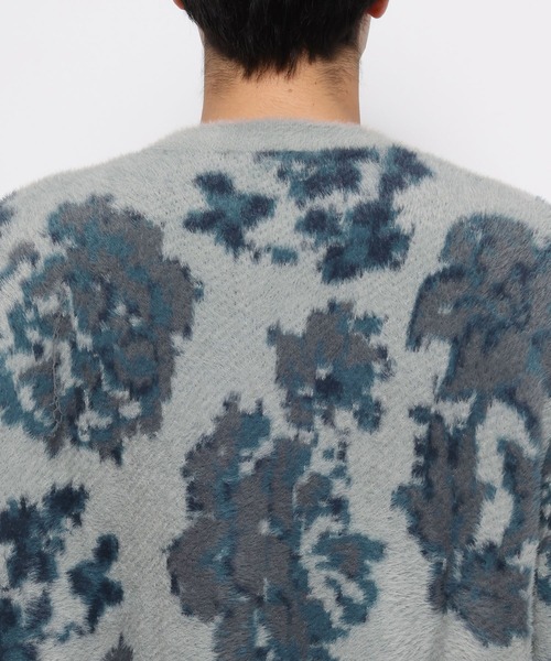 HARE（ハレ）の「シャギーニットガラプルオーバー(HARE)（ニット/セーター・メンズ・ホワイト/ブラック/グレー/ライム・SMALL/MEDIUM）」の16枚目の写真