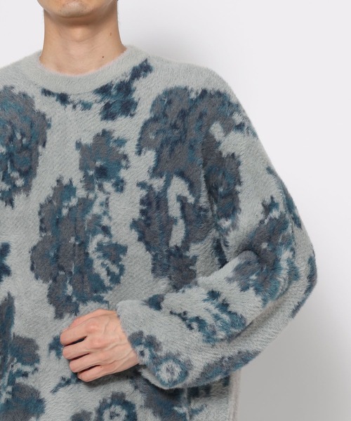 HARE（ハレ）の「シャギーニットガラプルオーバー(HARE)（ニット/セーター・メンズ・ホワイト/ブラック/グレー/ライム・SMALL/MEDIUM）」の17枚目の写真