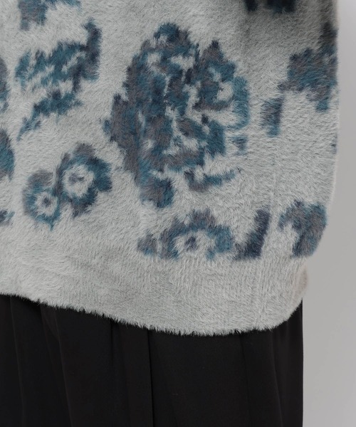 HARE（ハレ）の「シャギーニットガラプルオーバー(HARE)（ニット/セーター・メンズ・ホワイト/ブラック/グレー/ライム・SMALL/MEDIUM）」の19枚目の写真