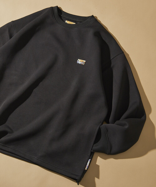 スピンドルスウェット FREAK'S STORE/ビッグシルエット ワンポイントロゴ ラグランスリーブ