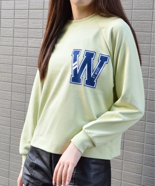 spiritoso(スピリトーゾ)の「【spiritoso】Westプリントラグランスウェット(スウェット・レディース・ライトグリーン/ライトグレー/ベビーピンク・FREE)」の2枚目の写真