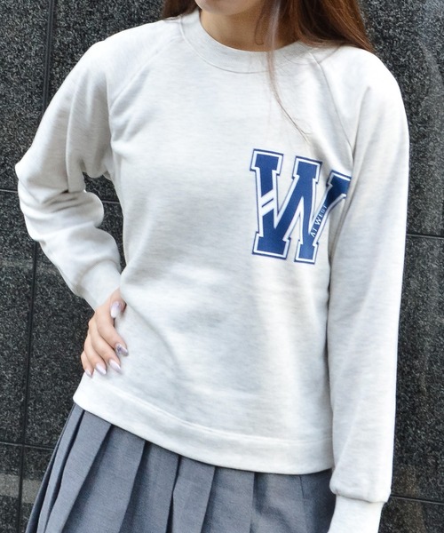 spiritoso(スピリトーゾ)の「【spiritoso】Westプリントラグランスウェット(スウェット・レディース・ライトグリーン/ライトグレー/ベビーピンク・FREE)」の5枚目の写真