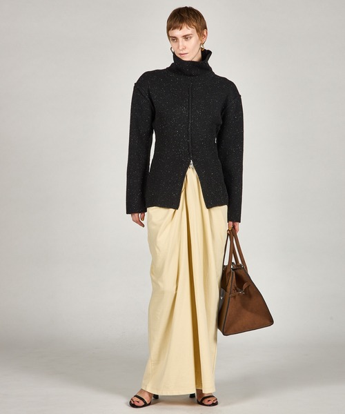 PRANK PROJECT（プランクプロジェクト）の「ヘヴィタートルニットチュニック / Heavy Turtleneck Knit Tunic（ニット/セーター・レディース・レッド/ブラック/マルチ・FREE）」の4枚目の写真