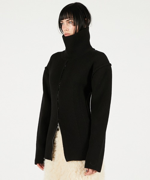 PRANK PROJECT（プランクプロジェクト）の「ヘヴィタートルニットチュニック / Heavy Turtleneck Knit Tunic（ニット/セーター・レディース・レッド/ブラック/マルチ・FREE）」の11枚目の写真
