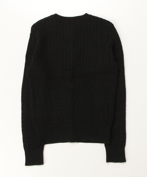 POLO RALPH LAUREN CHILDRENSWEAR（ポロ ラルフ ローレン チルドレンズウェア）の「ミニ ケーブル コットン カーディガン（カーディガン/ボレロ・キッズ・ブラック系1・M/L/XL/S）」の2枚目の写真