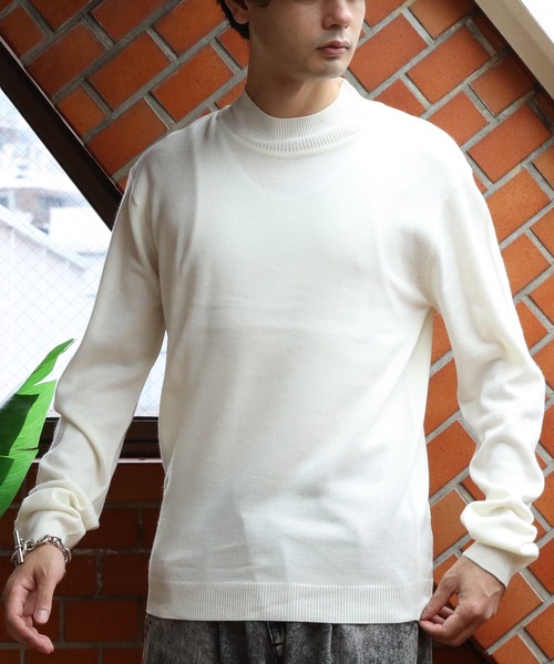 8(eight)(エイト)の「カシミヤタッチハイネックニットセーター(ニット/セーター・メンズ・ワインレッド/チャコール/ベージュ/ネイビー/ブルー系その他/ホワイト/グレー/ブラック・X-LARGE/MEDIUM/SMALL/LARGE)」の16枚目の写真