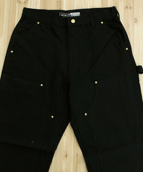 Carhartt（カーハート）の「アイコニックBO1ファームダックダブルフロントダンガリーワークパンツ Iconic BO1 Firm Duck Double-Front Dungaree Work Pants（デニムパンツ・メンズ・ブラック/ブラウン・32/34/36/38/40/42/44）」の13枚目の写真