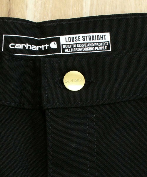 Carhartt（カーハート）の「アイコニックBO1ファームダックダブルフロントダンガリーワークパンツ Iconic BO1 Firm Duck Double-Front Dungaree Work Pants（デニムパンツ・メンズ・ブラック/ブラウン・32/34/36/38/40/42/44）」の14枚目の写真