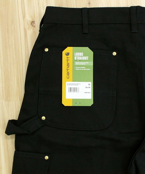 Carhartt（カーハート）の「アイコニックBO1ファームダックダブルフロントダンガリーワークパンツ Iconic BO1 Firm Duck Double-Front Dungaree Work Pants（デニムパンツ・メンズ・ブラック/ブラウン・32/34/36/38/40/42/44）」の8枚目の写真