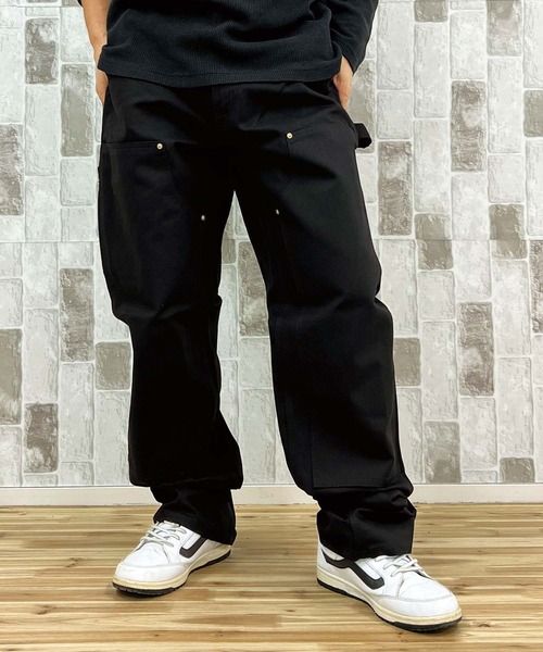 Carhartt（カーハート）の「アイコニックBO1ファームダックダブルフロントダンガリーワークパンツ Iconic BO1 Firm Duck Double-Front Dungaree Work Pants（デニムパンツ・メンズ・ブラック/ブラウン・32/34/36/38/40/42/44）」の16枚目の写真