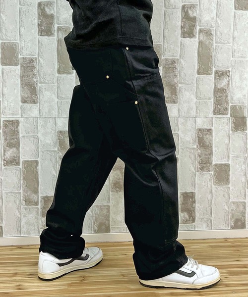Carhartt（カーハート）の「アイコニックBO1ファームダックダブルフロントダンガリーワークパンツ Iconic BO1 Firm Duck Double-Front Dungaree Work Pants（デニムパンツ・メンズ・ブラック/ブラウン・32/34/36/38/40/42/44）」の18枚目の写真