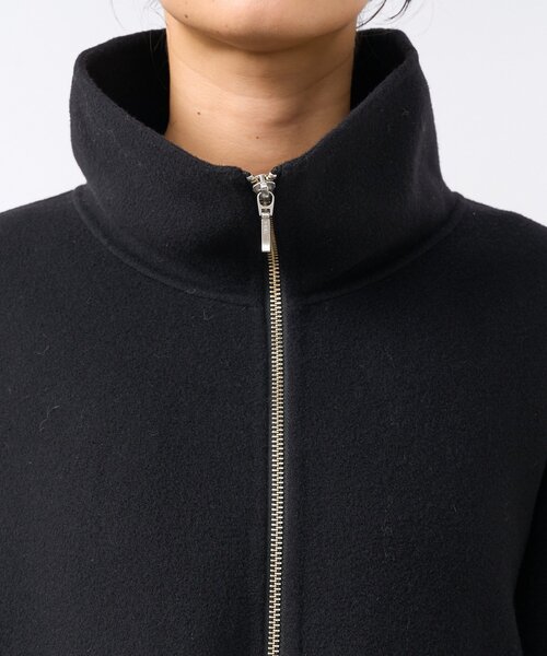 RIVE DROITE（リヴドロワ）の「【ハンサムな着こなしに】スタンドZIPリバーコート（その他アウター・レディース・ブラック/キャメル・FREE）」の16枚目の写真