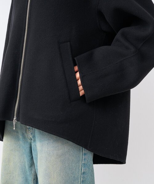 RIVE DROITE（リヴドロワ）の「【ハンサムな着こなしに】スタンドZIPリバーコート（その他アウター・レディース・ブラック/キャメル・FREE）」の18枚目の写真