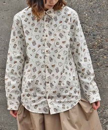 Bleu Bleuet（ブルーブルーエ）の「総柄プリントシャツ（シャツ/ブラウス）」